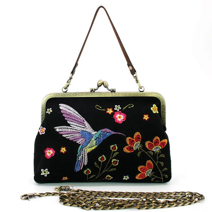 Embroidered Kisslock Bags