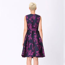 Load image into Gallery viewer, Brocade Floral Skater Dress
