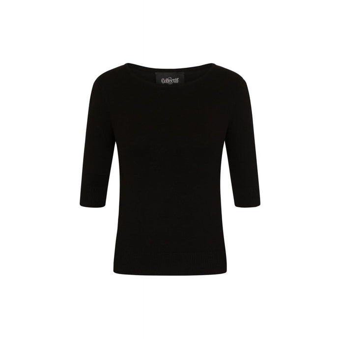 Black Chrissie Knitted Top - PICNIC