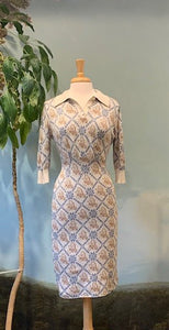 Floral Patterned Midi Knit Dress - PICNIC