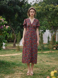 Floral Printed Maxi Dress - PICNIC