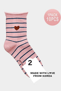 Pink Heart Socks - PICNIC