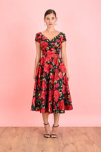 Load image into Gallery viewer, Red Roses Sorrento Dress - PICNIC