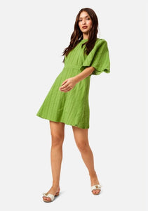 Splendour Mini Dress in Green - PICNIC